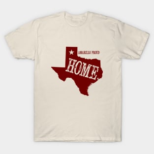 My Home is Amarillo (Red Ink) T-Shirt